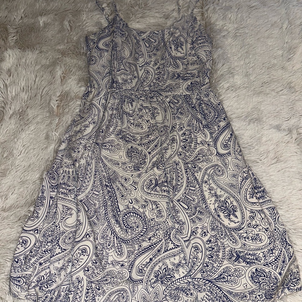 GAP‎ Blue Spaghetti Strap Sundress Midi